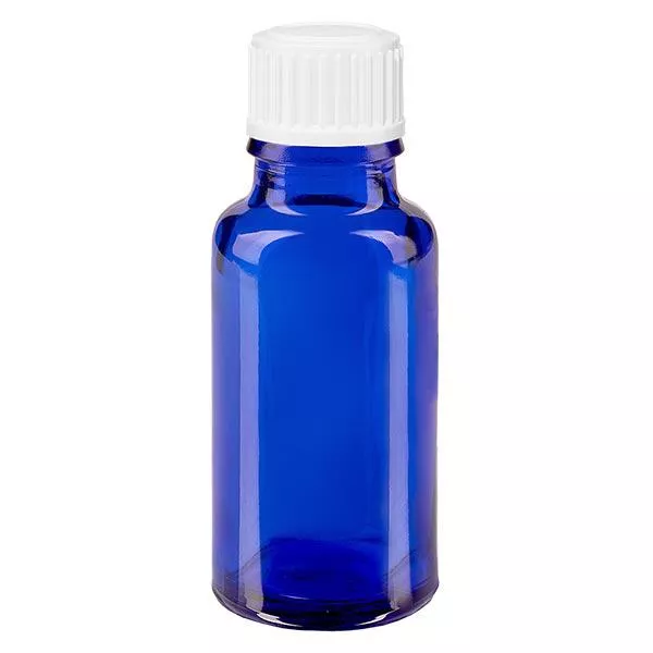 20ml blaue (Glo.)Flasche GR STD weiss/3mm ApoGlas