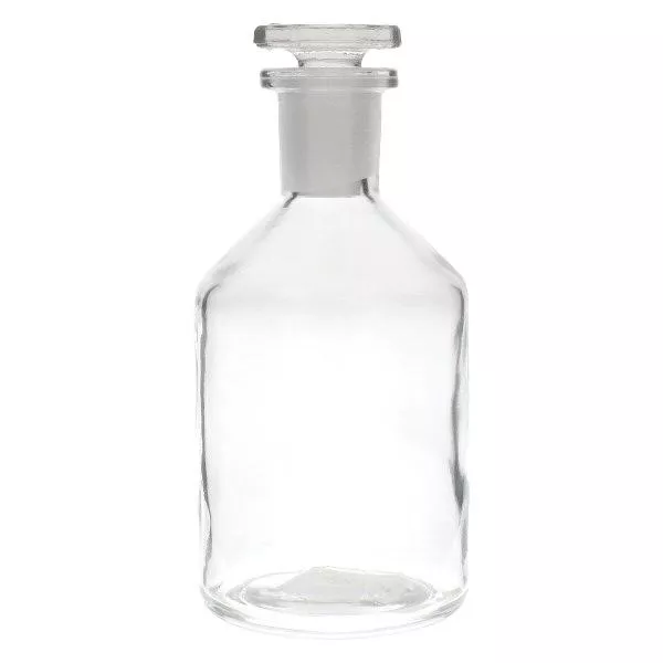 Steilbrustflasche 50ml klar Enghals Glasstopfen