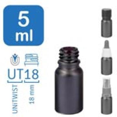 5ml BlackLine Apothekenflaschen UT18